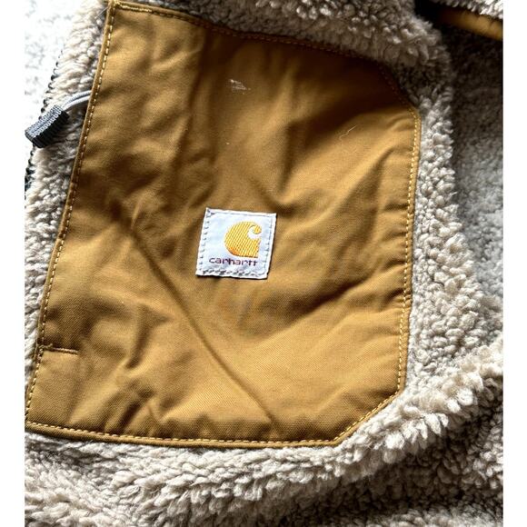 Carhartt Women Size 4-6 Montana Reversible Relaxed Fit Insulated Vest Oak Brown - Picture 7 of 10